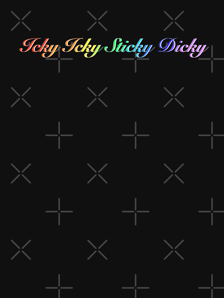rense lobby zebra Icky icky sticky dicky" Essential T-Shirt for Sale by Katrina Dunsire |  Redbubble