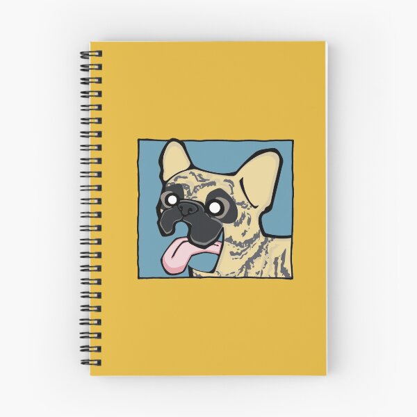 Item preview, French Bulldog - Light Brindle (Face) YELLOW BG designed and sold by TheChicken.