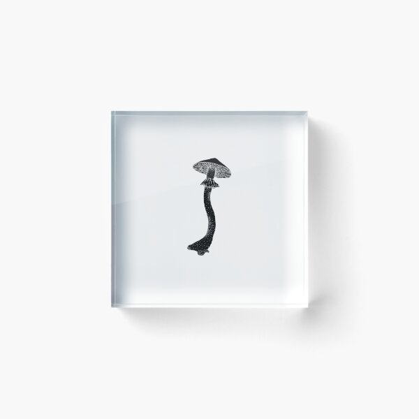 Item preview, black and white mushroom designed and sold by rattiboi.