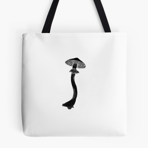 Item preview, black and white mushroom designed and sold by rattiboi.