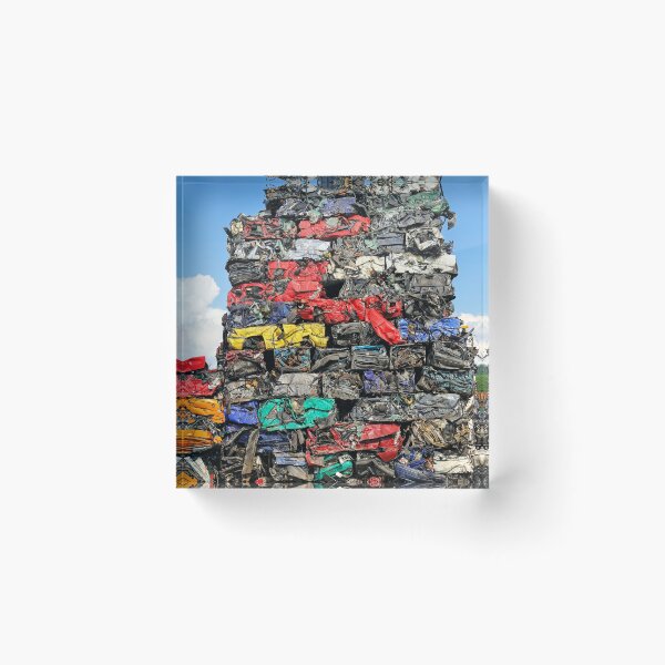 Item preview, Scrap Car Sculpture on a Junkyard designed and sold by mhfoto.