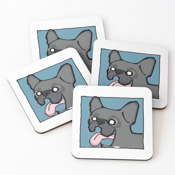 Item preview, French Bulldog - Blue (Face) WHITE BG designed and sold by TheChicken.