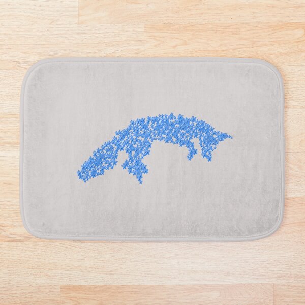 Item preview, Pouncing Fox of Blue Watercolor Flowers designed and sold by mofiti.