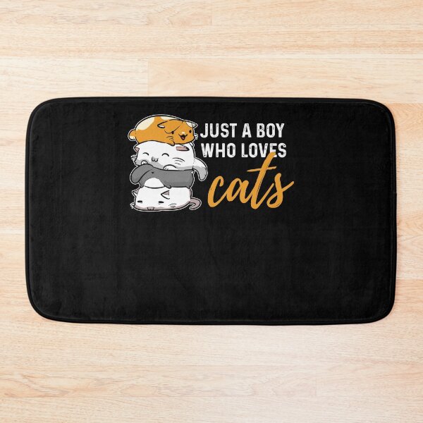 Item preview, Just A Boy Who Loves Cats designed and sold by 4tomic.