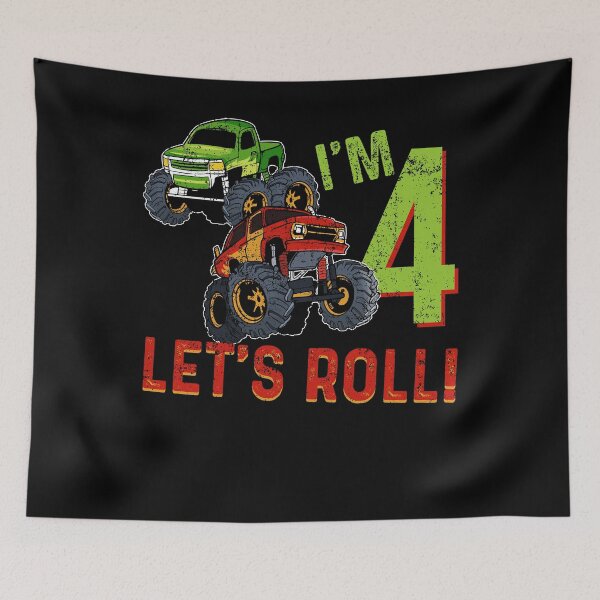 Item preview, 4th Birthday Monster Trucks designed and sold by 4tomic.