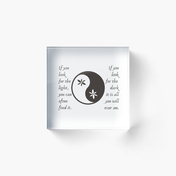 ATLA: If You Look For the Light Avatar The Last Airbender Fan Acrylic Block