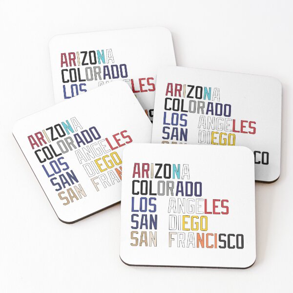 Item preview, NL West Team Colors and Locations designed and sold by spacecadetpaige.