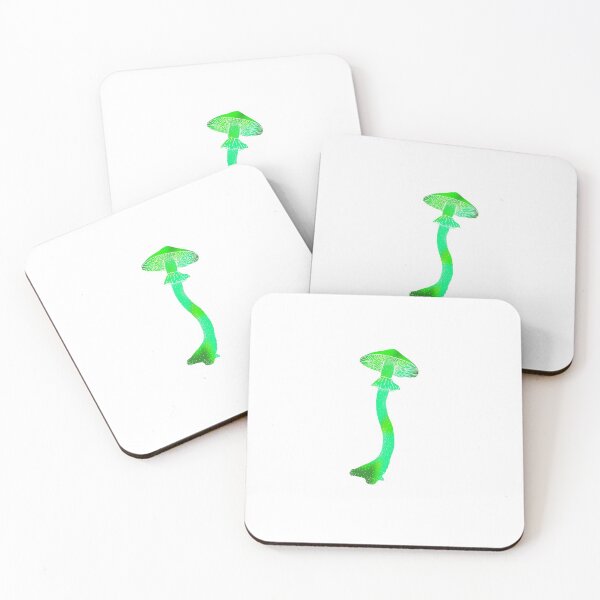 Item preview, tie dye mushroom toxic green designed and sold by rattiboi.