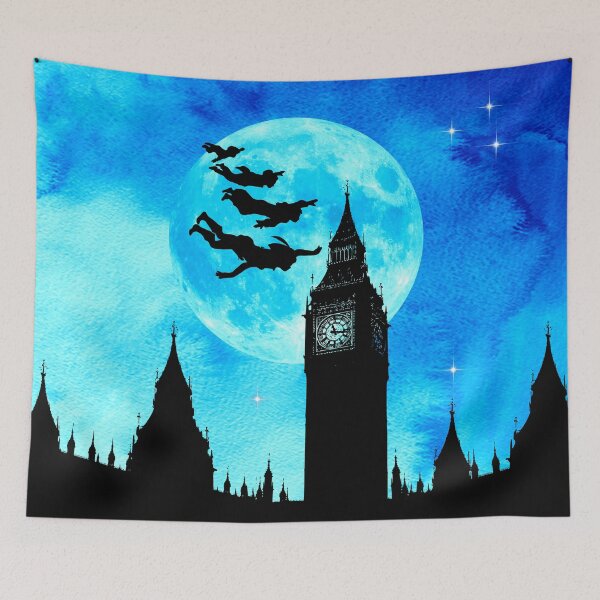 Item preview, Magical Watercolor Night - Peter Pan designed and sold by maryedenoa.