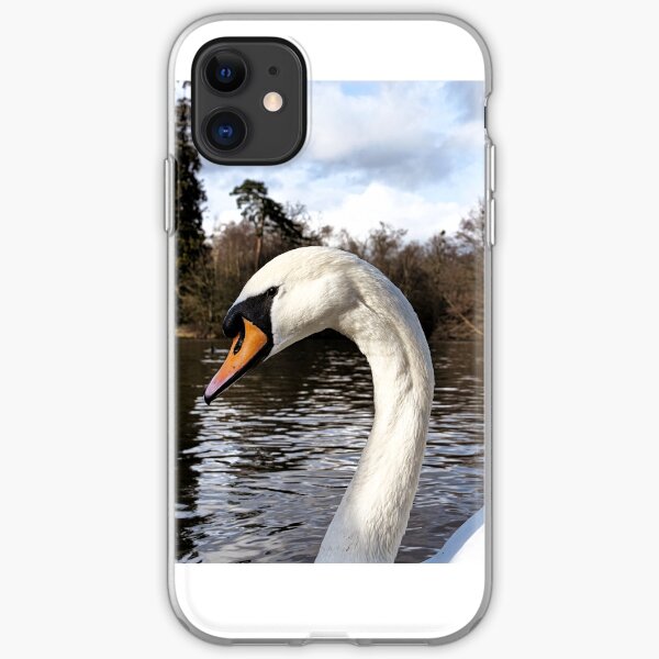 Swan Looking Straight Into My Eyes iPhone Soft Case