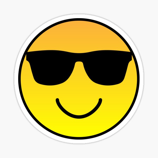 Cool Sunglasses Emoji Stickers for Sale