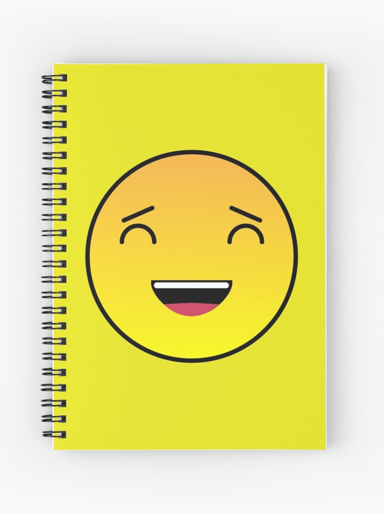 Cuaderno De Espiral Emoji Feliz Ojos Cerrados De Gorsskyvlogs