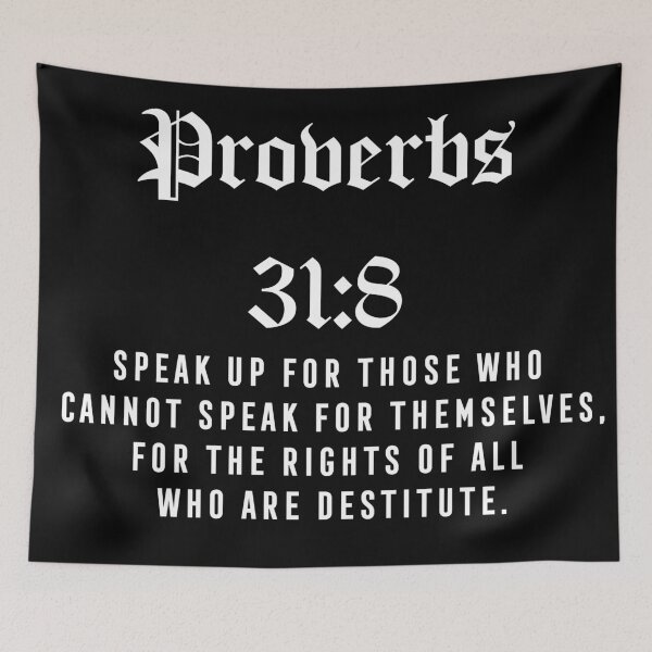 Item preview, Proverbs 31:8 designed and sold by OpulenceDesigns.
