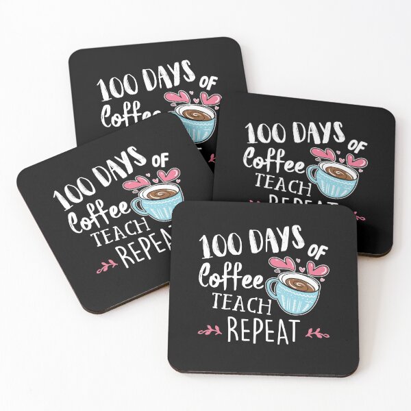 Item preview, 100 días de repetición de enseñanza de café: regalo de los 100 días de maestros de escuela designed and sold by Dressed For Duty.