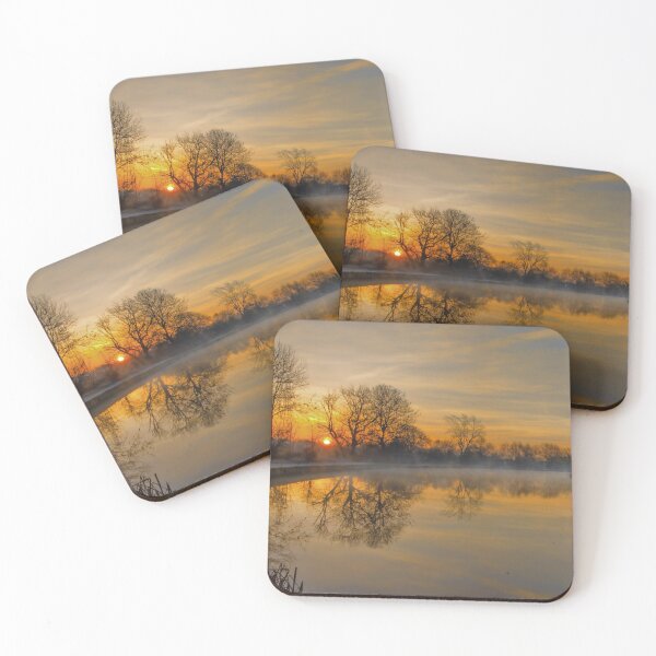 Item preview, #22 Kegworth Village Sunrise along the River Soar Photographic Landscape Print. designed and sold by phutball.