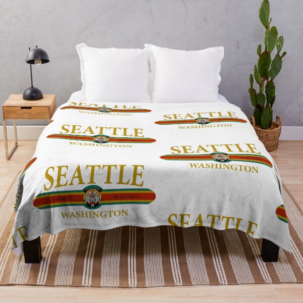 Item preview, SEATTLE City Washington State - Vintage Design - Retro Fashion Tiger Head designed and sold by LaFerte-Bernard.
