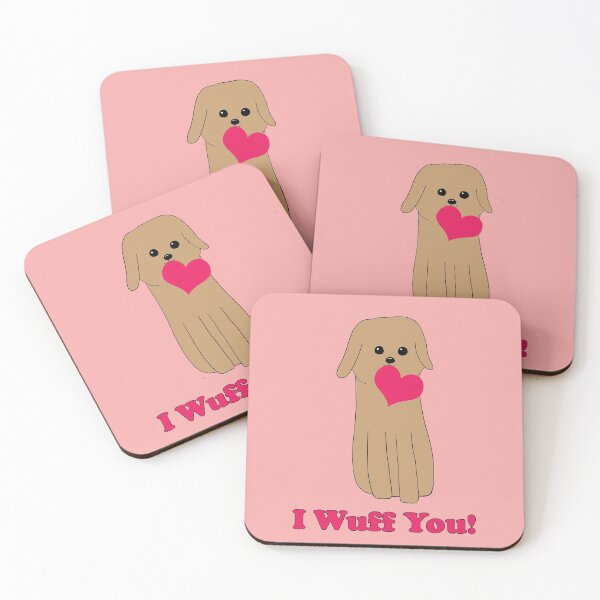Item preview, I Wuff You! (Dog With Heart) designed and sold by alisadesigns.