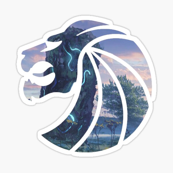 Lion Head Sticker
