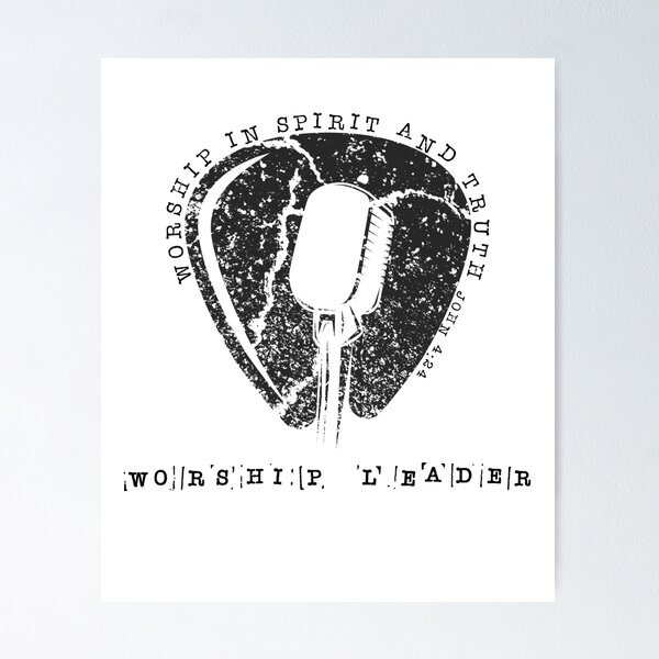 Item preview, Worship Leader Mic Bible Verse John 4:24 designed and sold by TapestryDesigns.