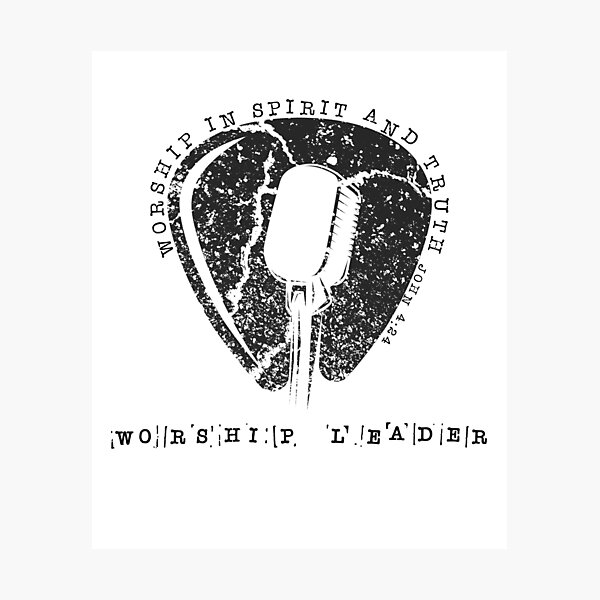 Item preview, Worship Leader Mic Bible Verse John 4:24 designed and sold by TapestryDesigns.