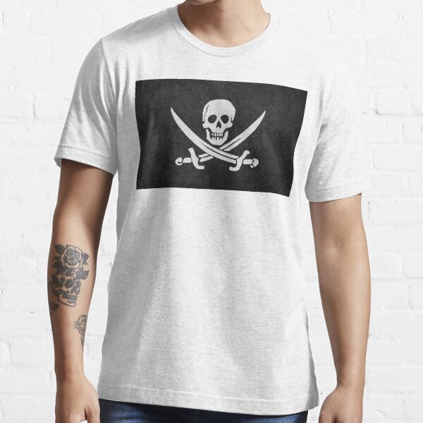 Raise The Jolly Roger Essential Unisex T-Shirt - Peanutstee