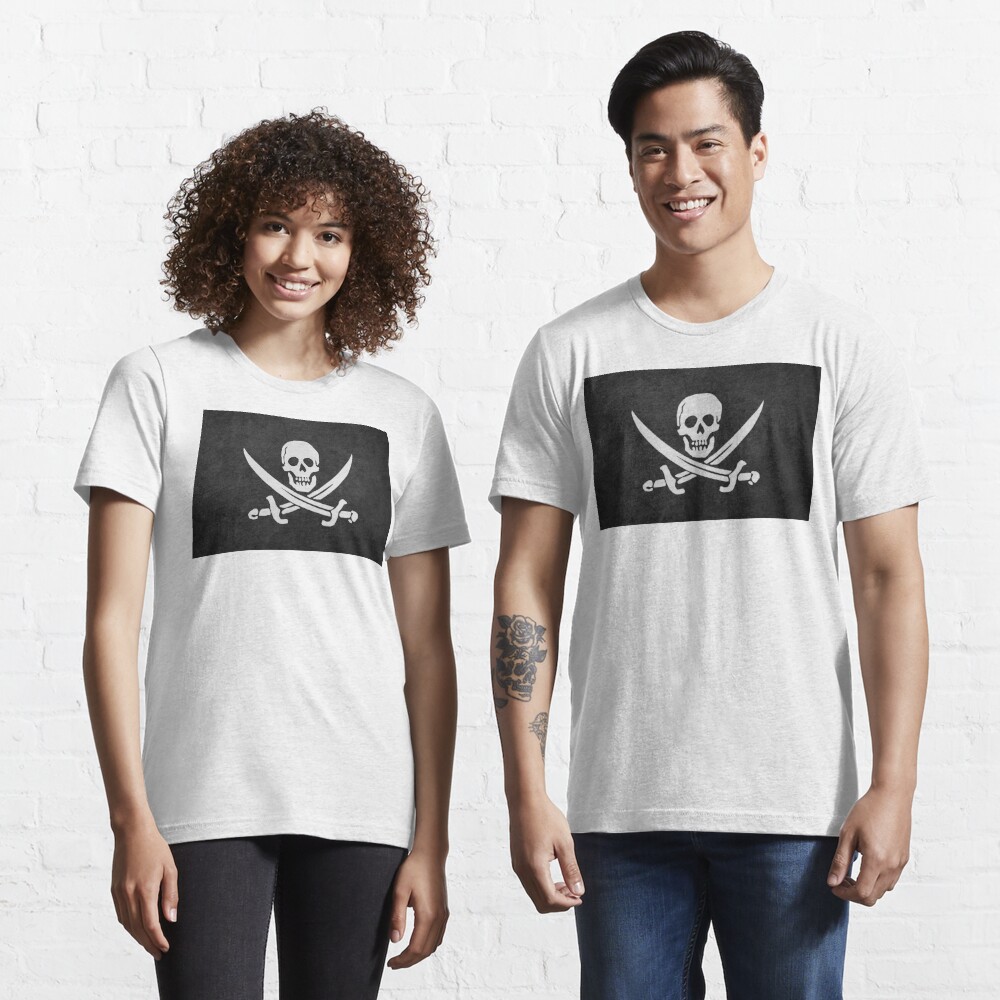 Raise The Jolly Roger Essential Unisex T-Shirt - Peanutstee