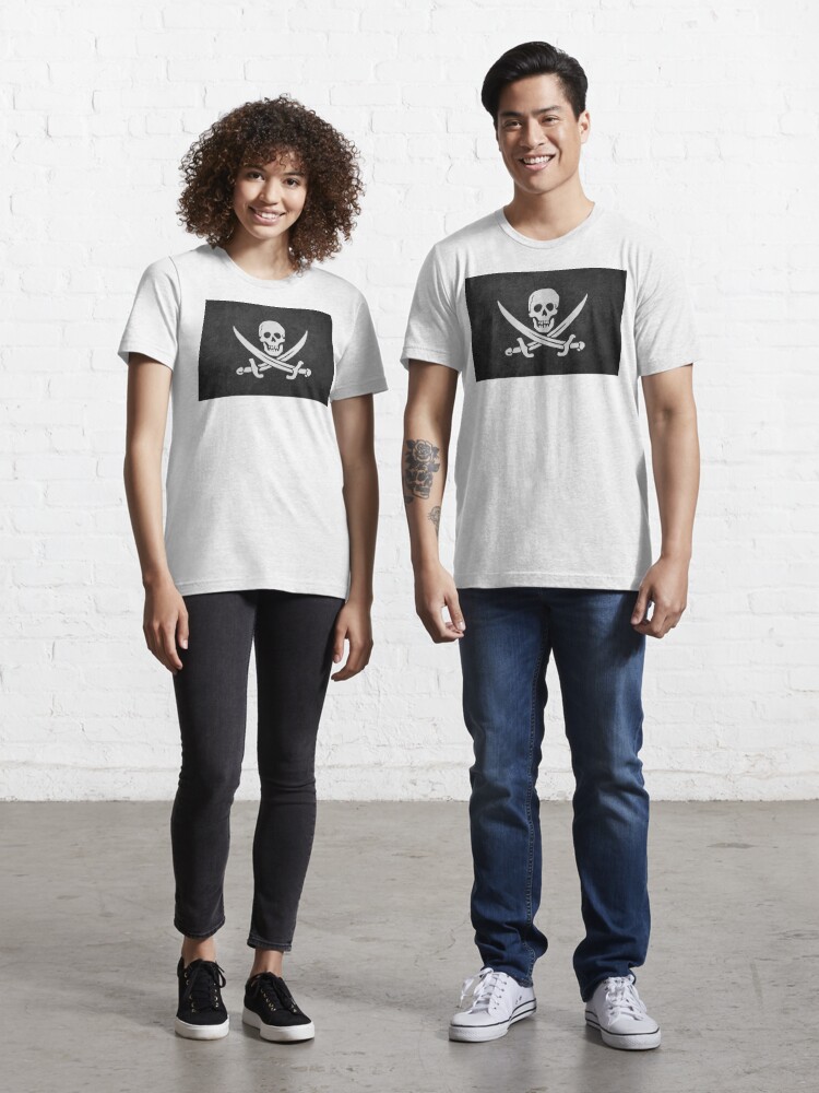 Raise The Jolly Roger Essential Unisex T-Shirt - Peanutstee