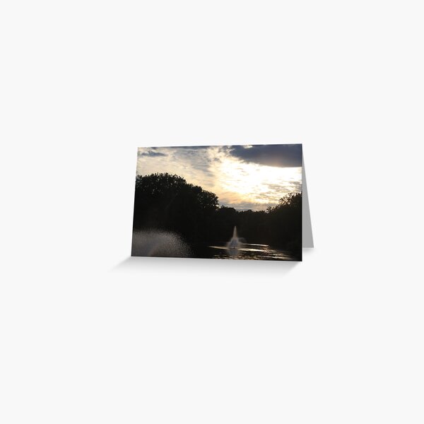 The Sunset Lake Greeting Card