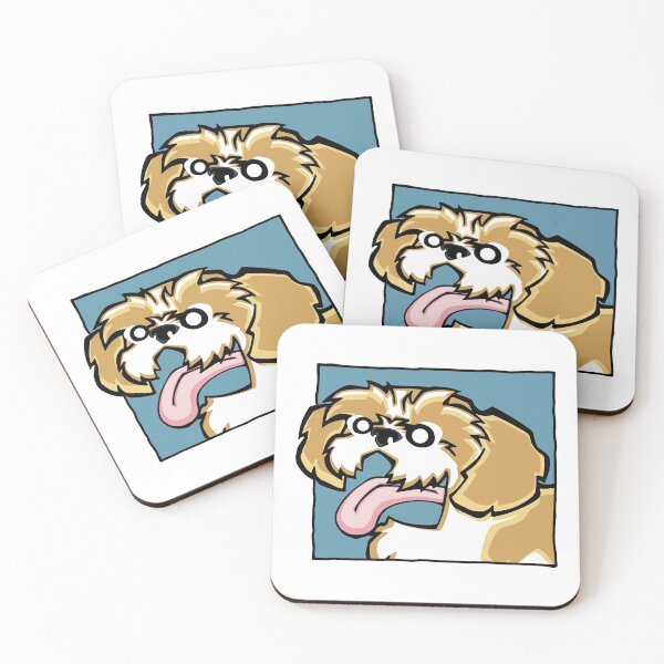 Item preview, Shih Tzu - Gold and White (Face) WHITE BG designed and sold by TheChicken.
