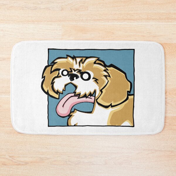 Item preview, Shih Tzu - Gold and White (Face) WHITE BG designed and sold by TheChicken.