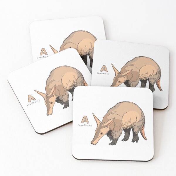 Item preview, Funky Animal Alphabet: A is for Aardvark designed and sold by abigailhausman.