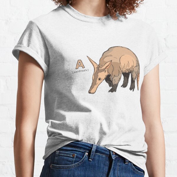 Funky Animal Alphabet: A is for Aardvark Classic T-Shirt