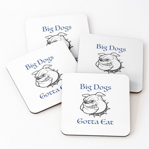 Item preview, Big Dogs Gotta Eat! Woof Sticker designed and sold by Mountainman420.