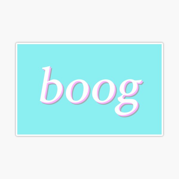 BOOG! Sticker for Sale by positiveimages