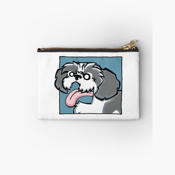 Item preview, Shih Tzu - Grey and White (Face) WHITE BG designed and sold by TheChicken.