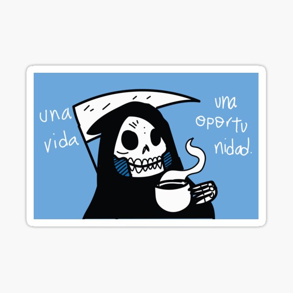 Una vida, una oportunidad. Pegatina