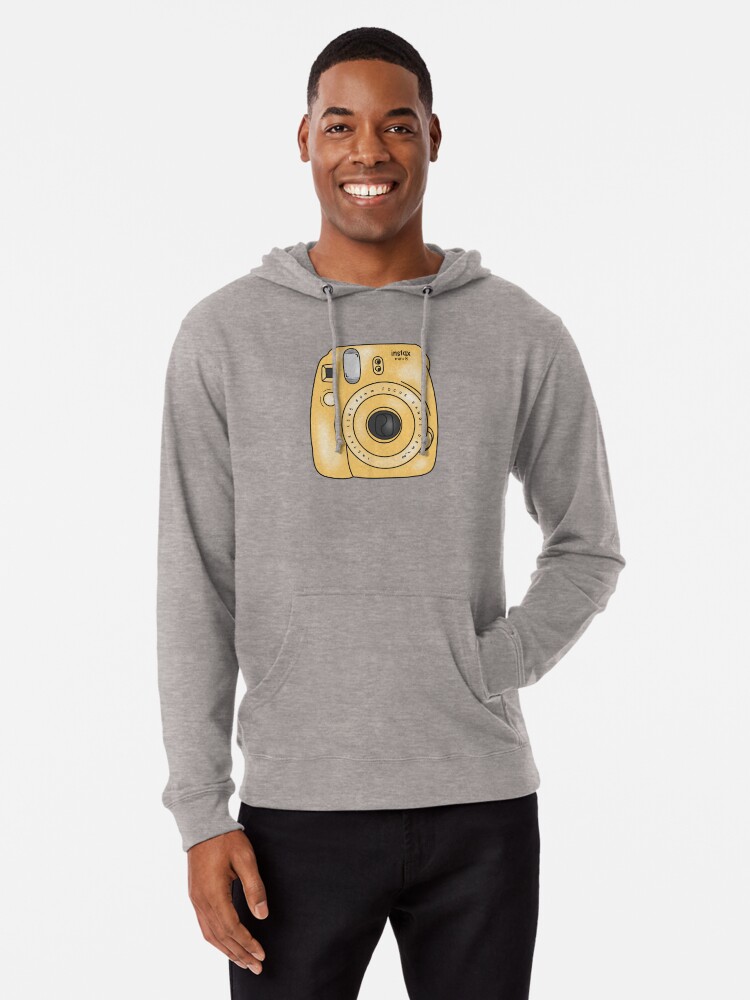 polaroid hoodie yellow