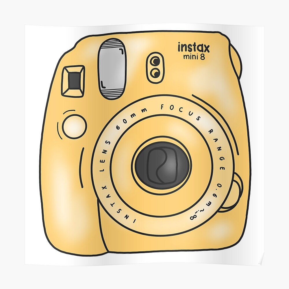 Yellow Polaroid Camera Aesthetic : Instagram post by 🔱 instax mini8