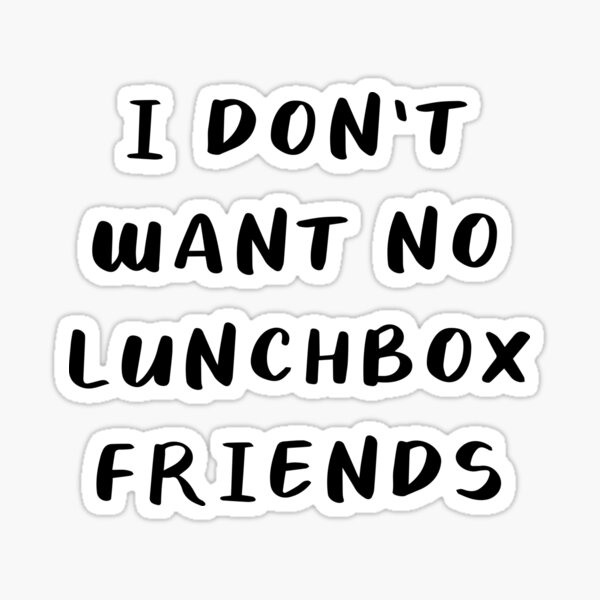 Lunchbox Friends Stickers Redbubble - roblox id codes k 12 lunchbox friends