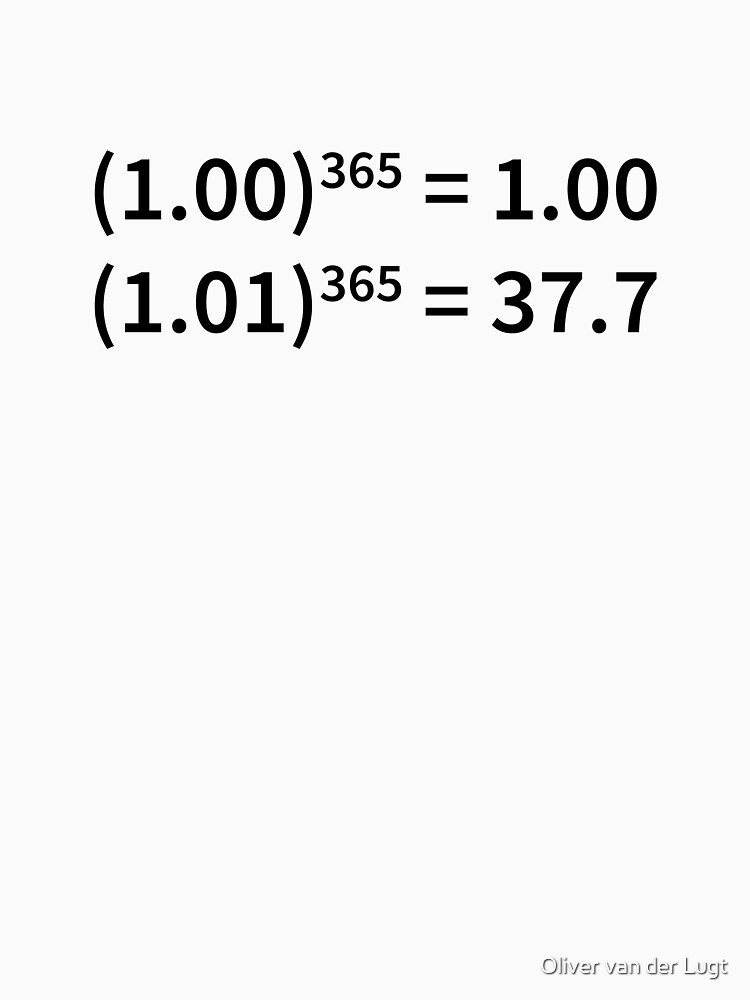 "Doing nothing at all Vs. small consistent effort" T-shirt for Sale by ...