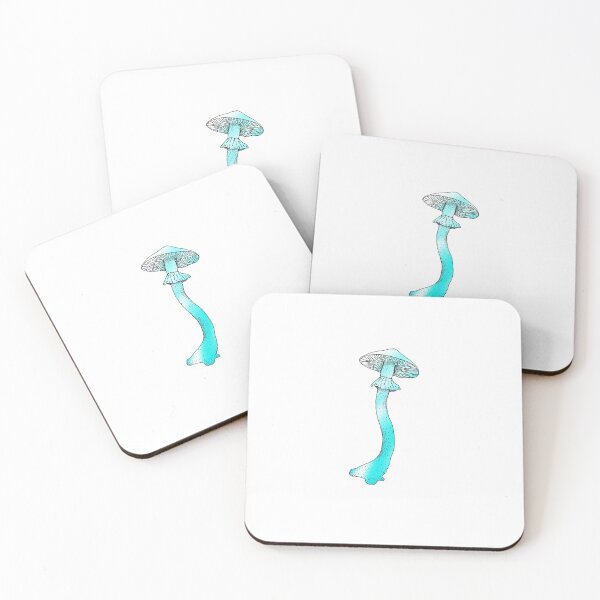 Item preview, tie dye mushroom white and turquoise  designed and sold by rattiboi.