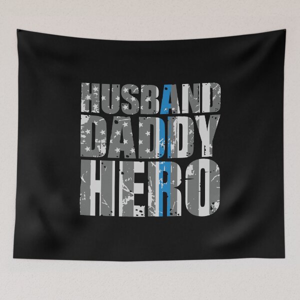 Item preview, Thin Blue Line Husband Daddy Hero 3 designed and sold by lsapparel.