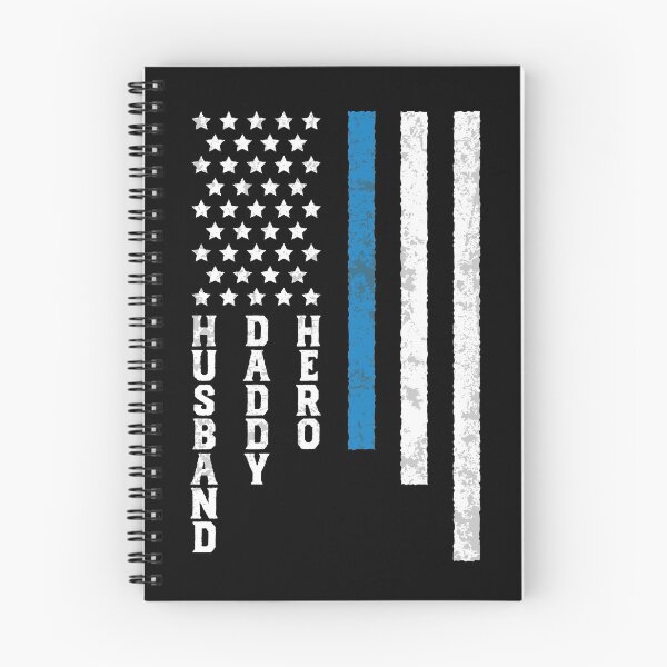 Aperçu de l'œuvre Thin Blue Line Husband Daddy Hero 4 créée et vendue par lsapparel.