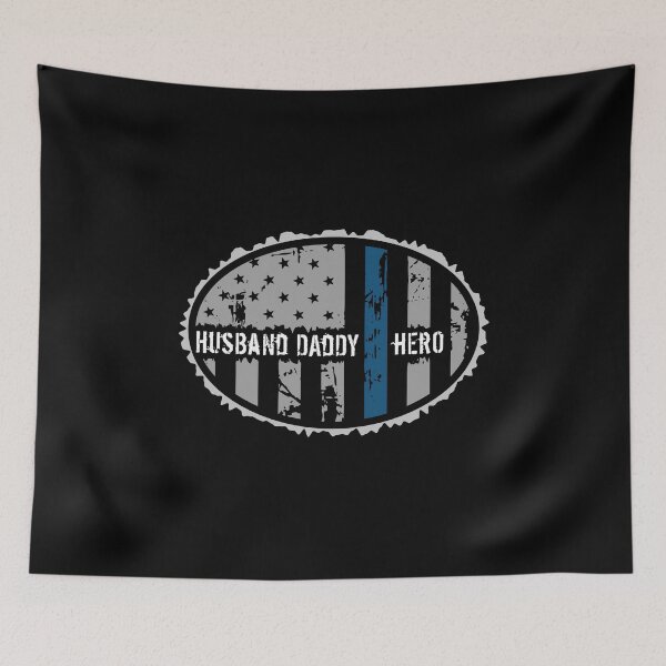 Item preview, Thin Blue Line Husband Daddy Hero 5 designed and sold by lsapparel.