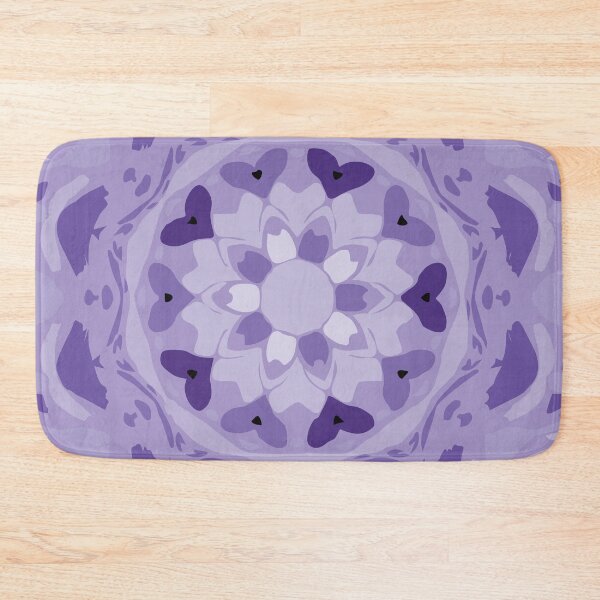 Item preview, Lilac & Purple Floral Abstract Mandala designed and sold by Mia Harper Design.
