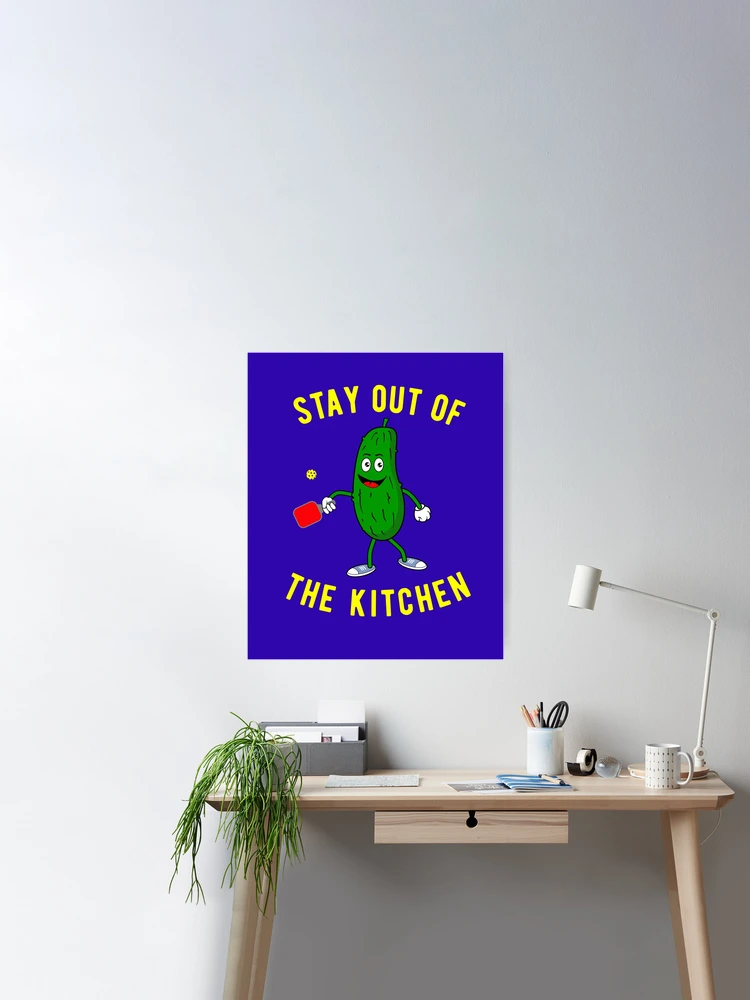 Funny Pickleball Kitchen Towel, Pickleball Puns, Stay Out of the Kitchen