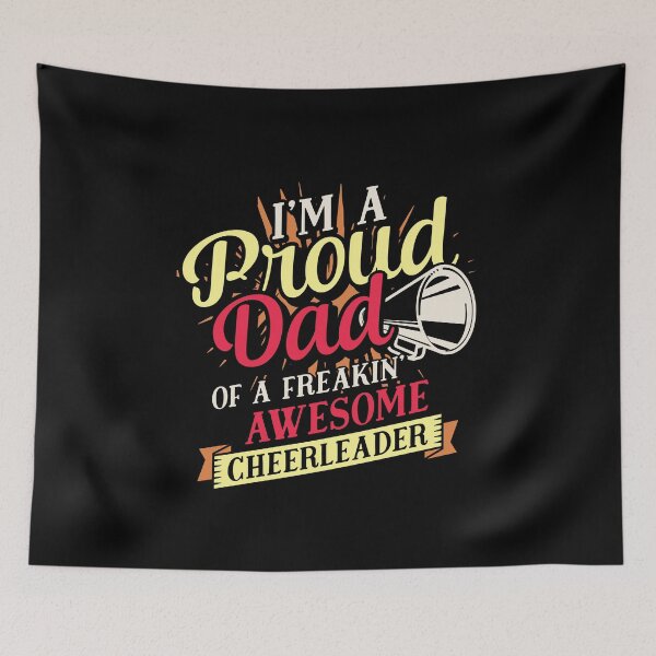 Item preview, Proud Dad of a Freakin' Awesome Cheerleader 5 designed and sold by lsapparel.