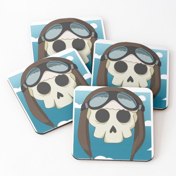 Item preview, Aviator Skull designed and sold by NotSoSpartan.