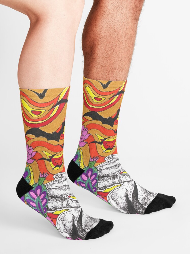 Fear And Loathing In Las Vegas Socks By Sassojo Redbubble