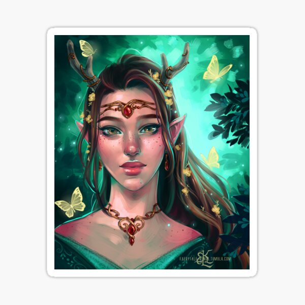 Wood Elf Faun Sticker